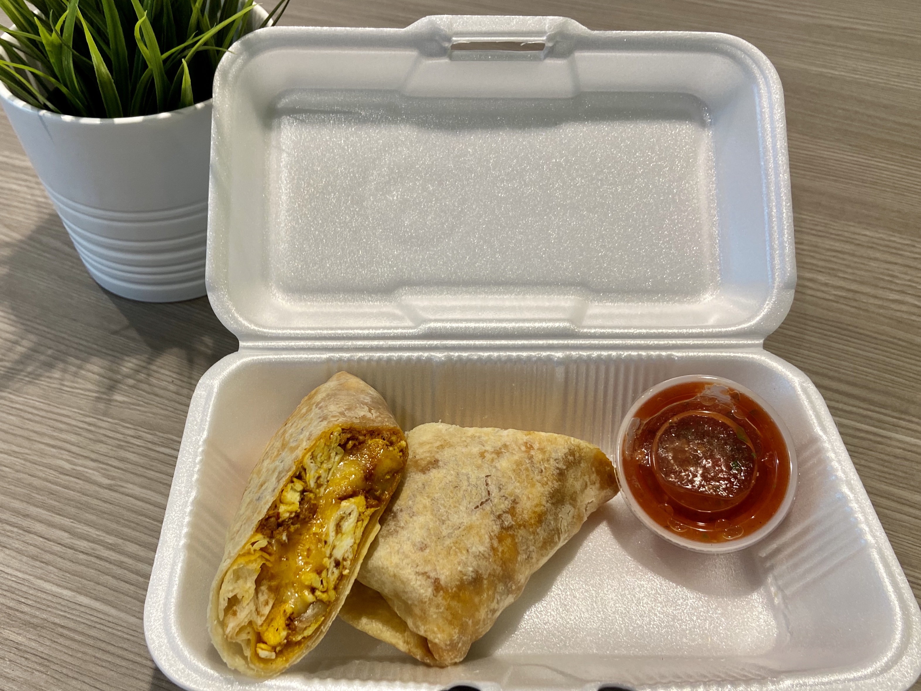 Order Chorizo Egg Burrito food online from Cafe At The Towers store, Phoenix on bringmethat.com