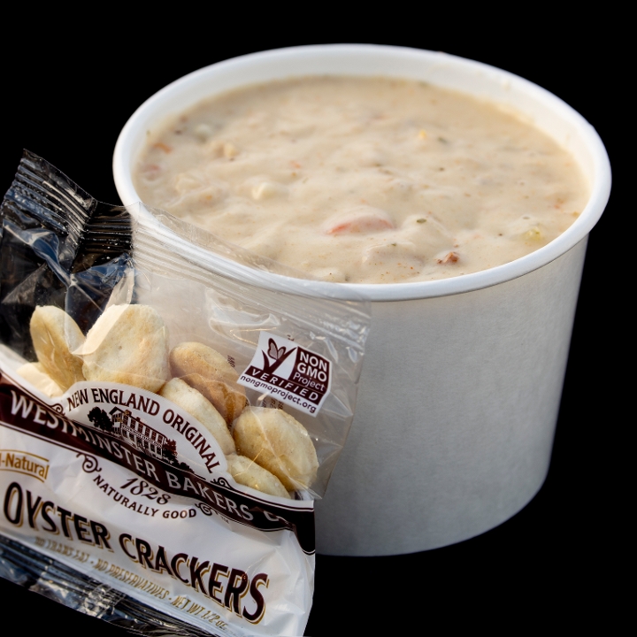 Order Clam Chowder food online from Rib Line By The Beach store, Grover Beach on bringmethat.com
