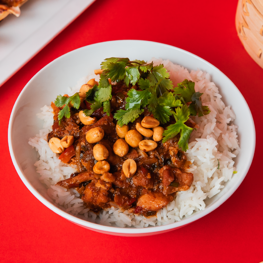 Order Spicy Kung Pao Chicken Bowl food online from Wow Bao store, Castle Hills on bringmethat.com