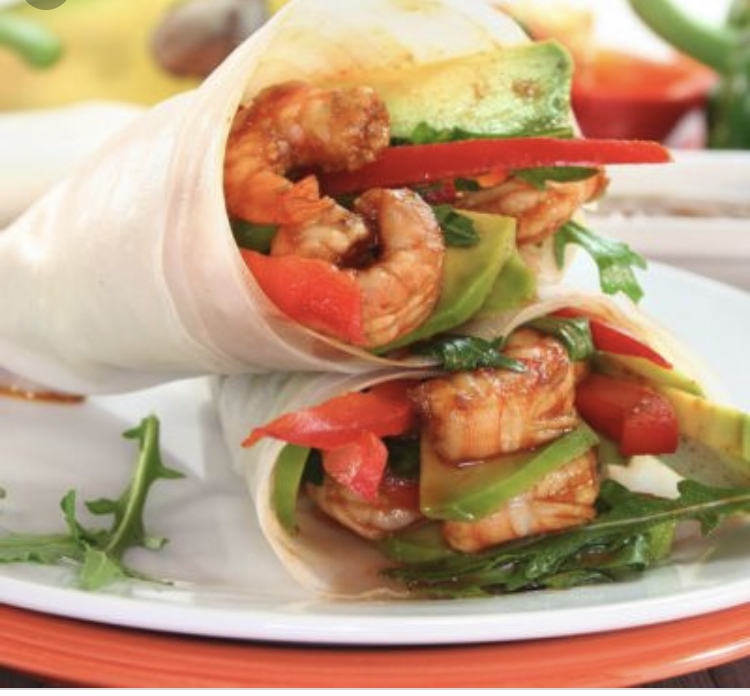 Order Catch of the Day Wrap food online from Mediterranean Grill And Bar store, New York on bringmethat.com