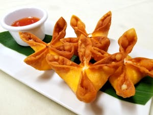 Order 3. Crab Rangoon food online from Siam Elephants Restaurant store, Elmira on bringmethat.com