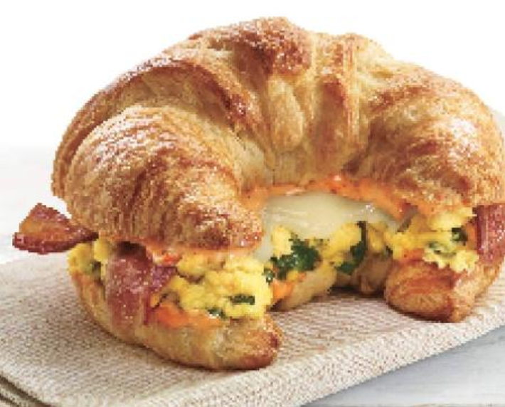 Order Spinach Bacon Croissant Breakfast food online from Manhattan Bagel Company store, Phillipsburg on bringmethat.com