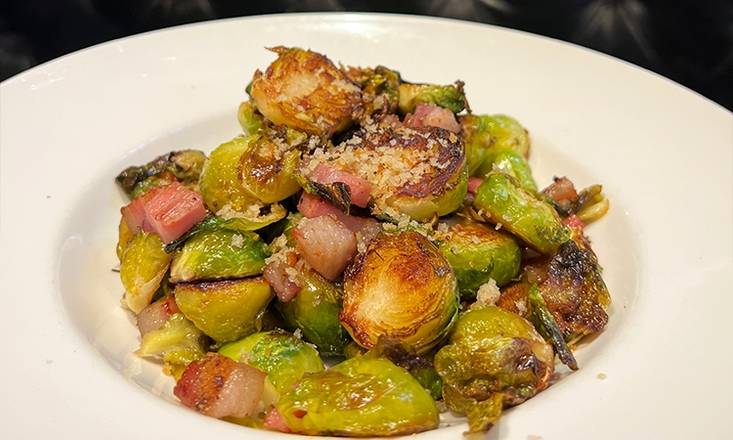 Order Charred Brussels Sprouts food online from Gino's East Sports Bar store, Chicago on bringmethat.com