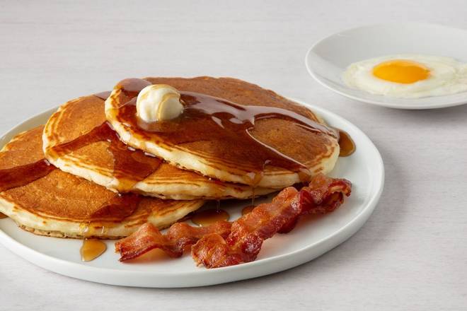 Order Buttermilk Pancake Combo* food online from Village Inn store, Dubuque on bringmethat.com