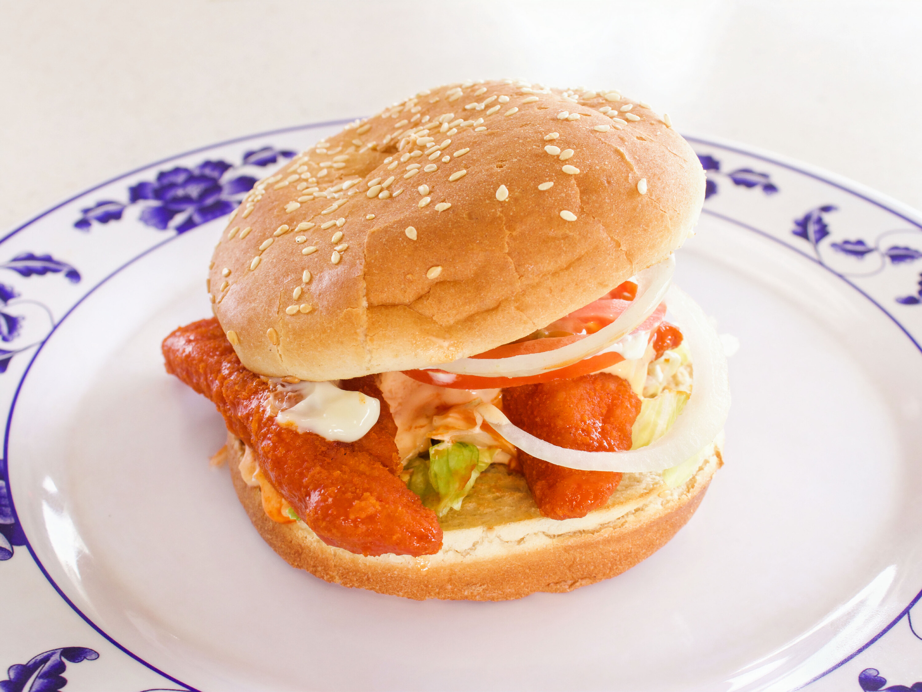 Order Spicy Chicken Sandwich food online from Falafel Corner store, Brentwood on bringmethat.com