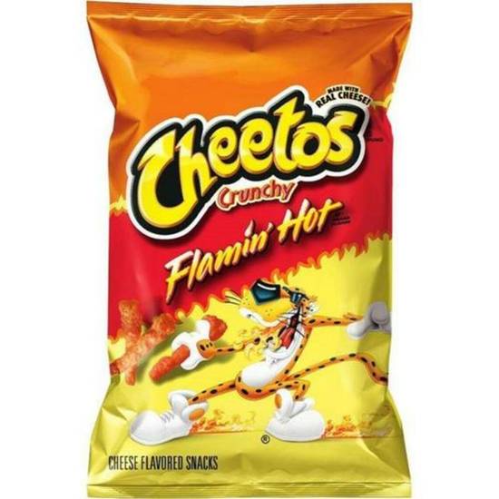 Order Cheetos Crunchy Flamin' Hot Small Bag food online from IV Deli Mart store, Goleta on bringmethat.com