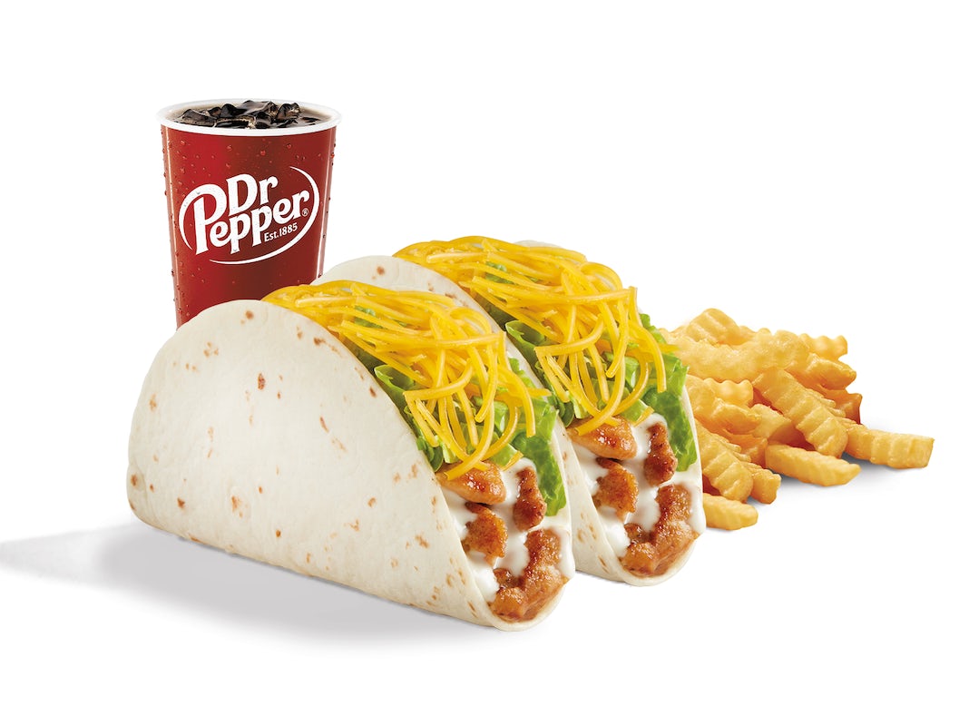 Order 2 Grilled Chicken Tacos Meal food online from Del Taco store, Fontana on bringmethat.com