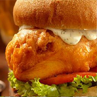 Order Crispy Fish Sandwich food online from Lancaster Brewing Company store, Harrisburg on bringmethat.com