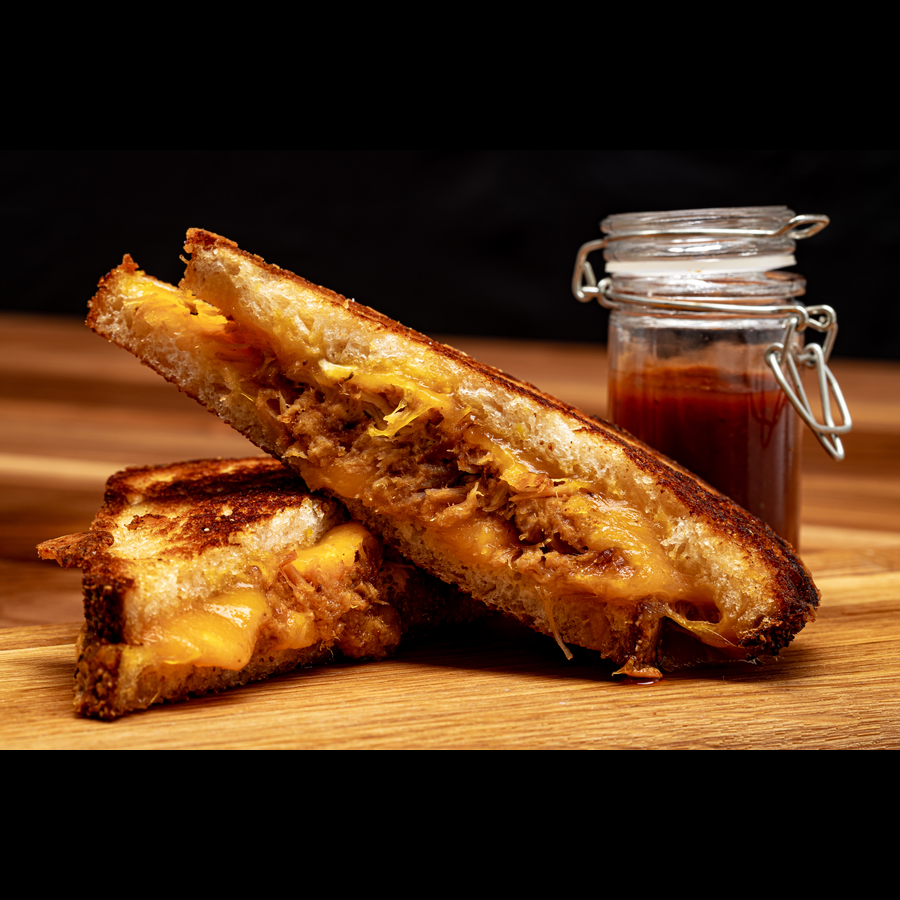 Order 12-hour BBQ Braised Pork Grilled Cheese  food online from Marin Comfort Kitchen store, San Rafael on bringmethat.com