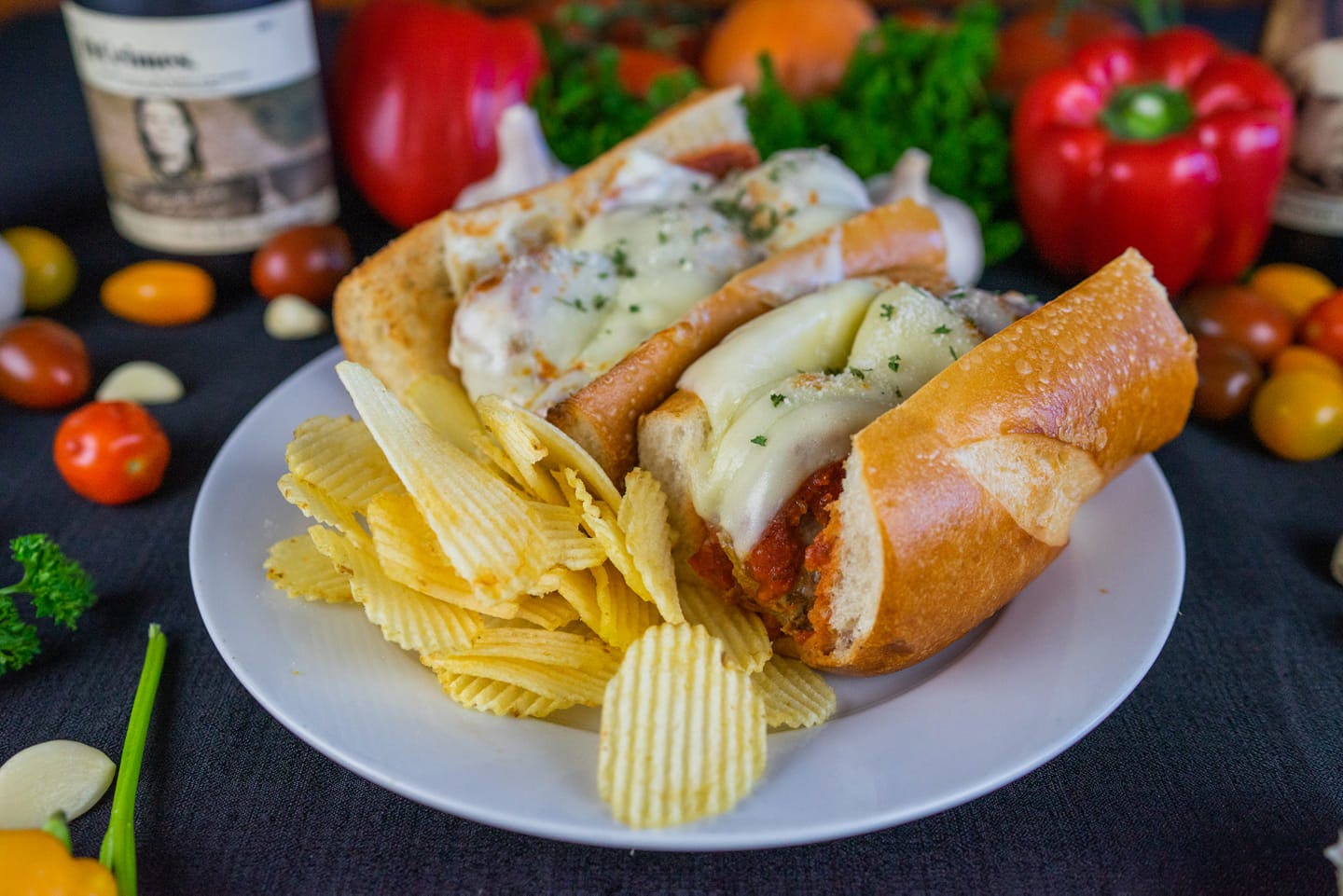 Order Meatball Sub - Subs & Sandwiches food online from Chicago Pizza store, Surfside Beach on bringmethat.com