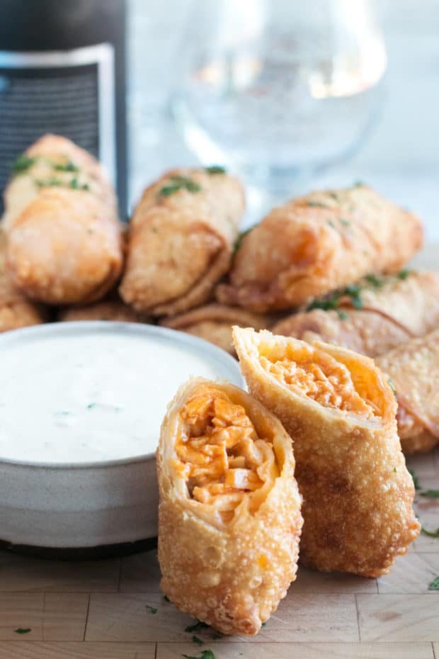 Order Buffalo Chicken Egg Rolls - 4 Pieces food online from Flamez wood fired pizza store, Blackwood on bringmethat.com