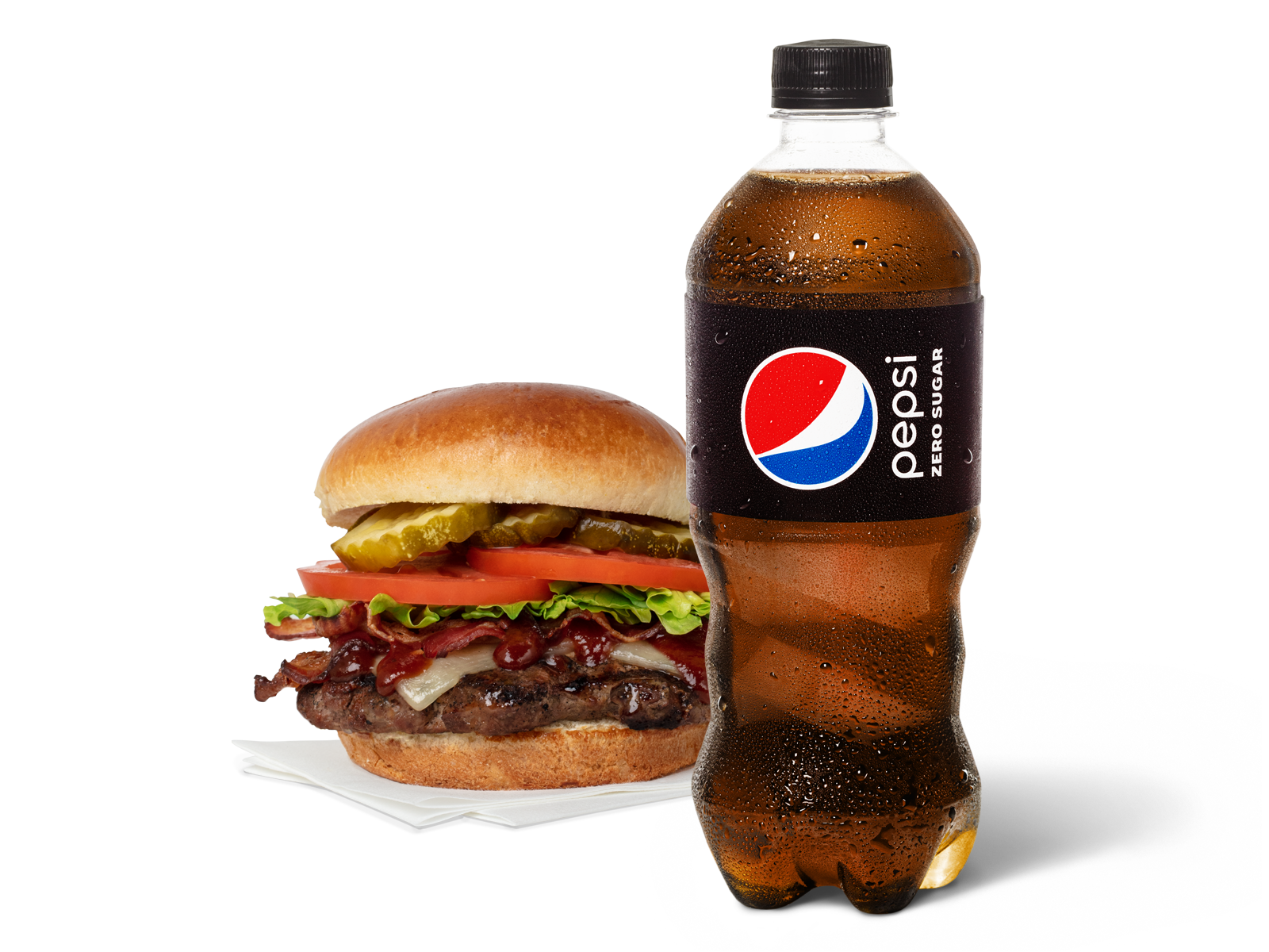 Order Classic Burger  & Pepsi Zero food online from Pep Place store, Yuma on bringmethat.com