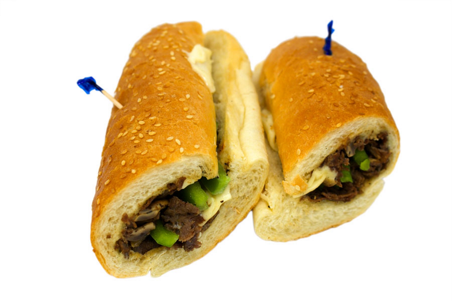 Order Hot Philly Cheese Steak Sandwich food online from Lucky 7 pizza store, Glendale on bringmethat.com
