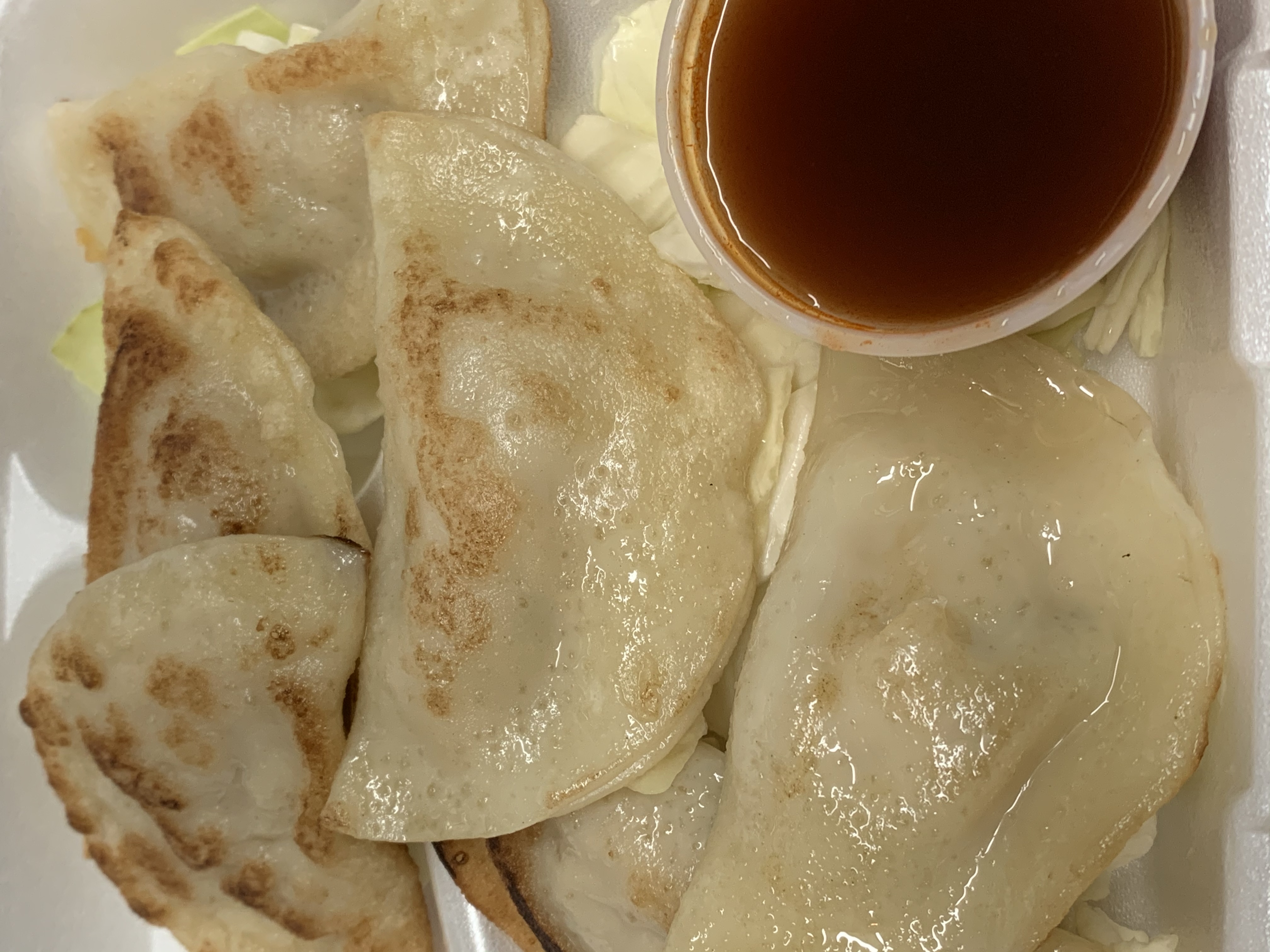 Order 6 Piece Pot Stickers food online from China Blue store, Corvallis on bringmethat.com