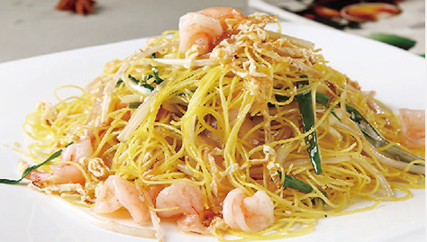 Order 56. Shrimp Lo Mein food online from Wok & Roll store, Leland on bringmethat.com