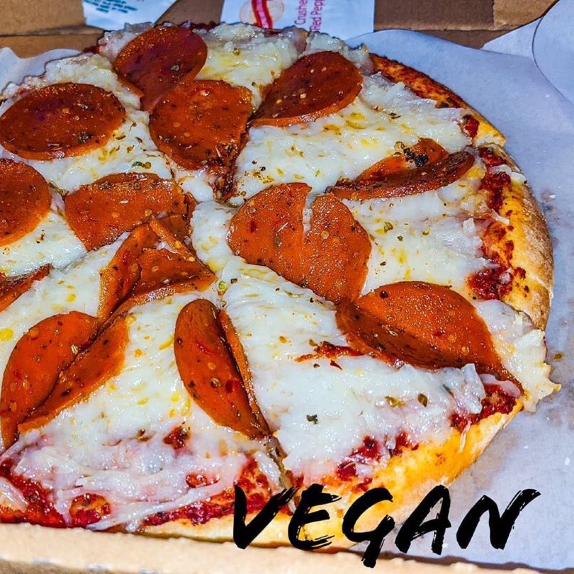 Order Classic Pepperoni Pizza - 10'' food online from Pythagoras store, Sugar Land on bringmethat.com