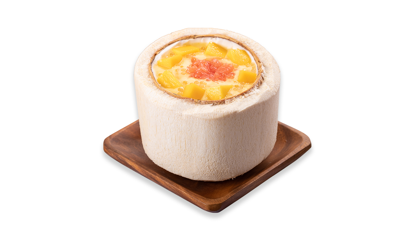 Order Coconut Jelly with Mango Pomelo Sago food online from Sweethoney Dessert store, Colma on bringmethat.com