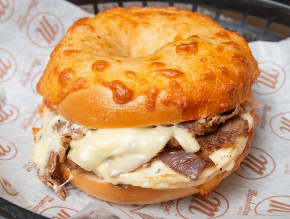 Order Philly Steak Egg and Cheese food online from Manhattan Bagel store, Wharton on bringmethat.com