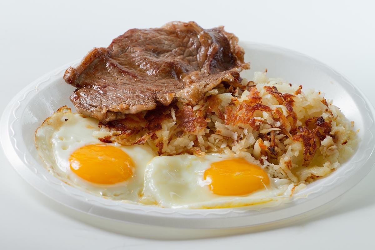 Order Steak and Eggs with Hashbrowns food online from Billy Goat Tavern store, Chicago on bringmethat.com