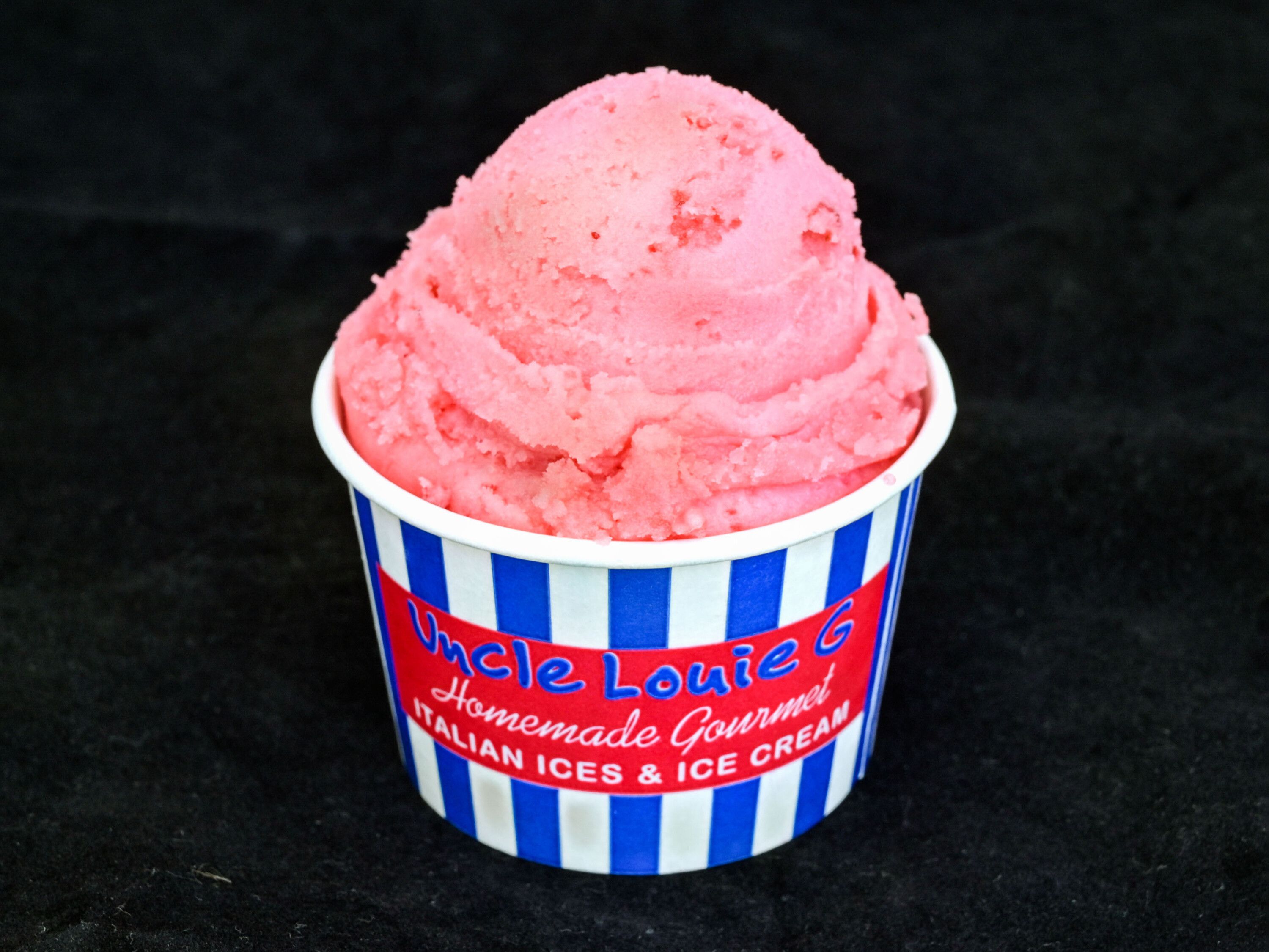Order Strawberry Cheesecake Ice Cream food online from Uncle Louie G Ices And Ice Cream store, Ramsey on bringmethat.com