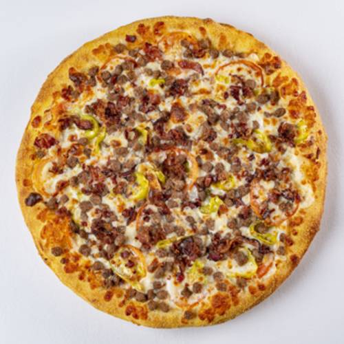 Order Bacon and Cheeseburger Pizza food online from Pizzava store, Reno on bringmethat.com
