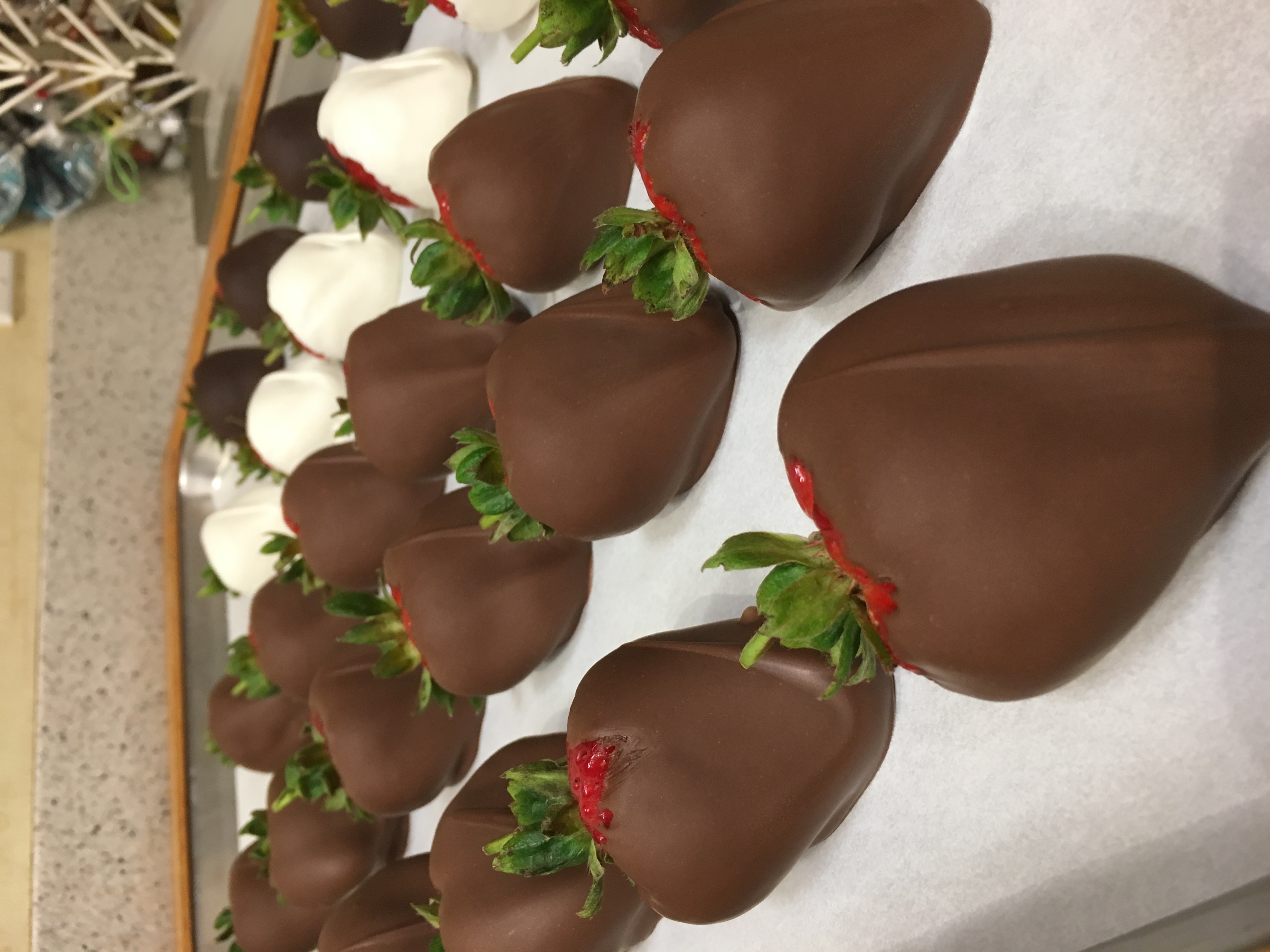 Order Milk Chocolate Dipped Strawberry food online from Rocky Mountain Chocolate Factory store, Brea on bringmethat.com