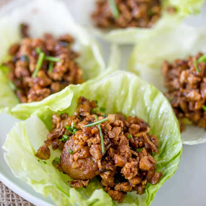 Order Miso Chicken Lettuce Cup food online from Rice And Curry store, Ambler on bringmethat.com