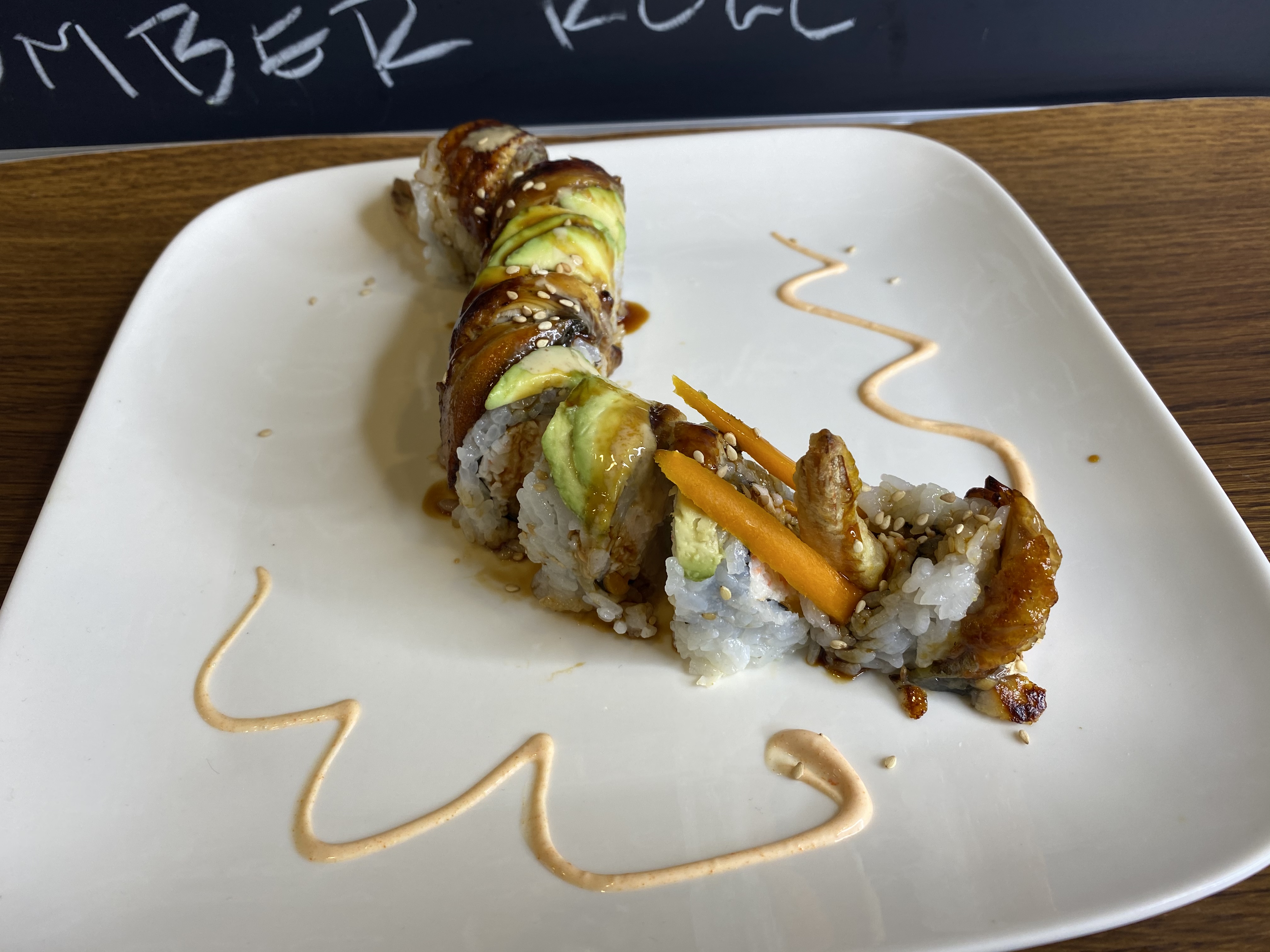 Order Dragon Roll food online from Kome Sushi And Fusion Restaurant store, Garden Grove on bringmethat.com