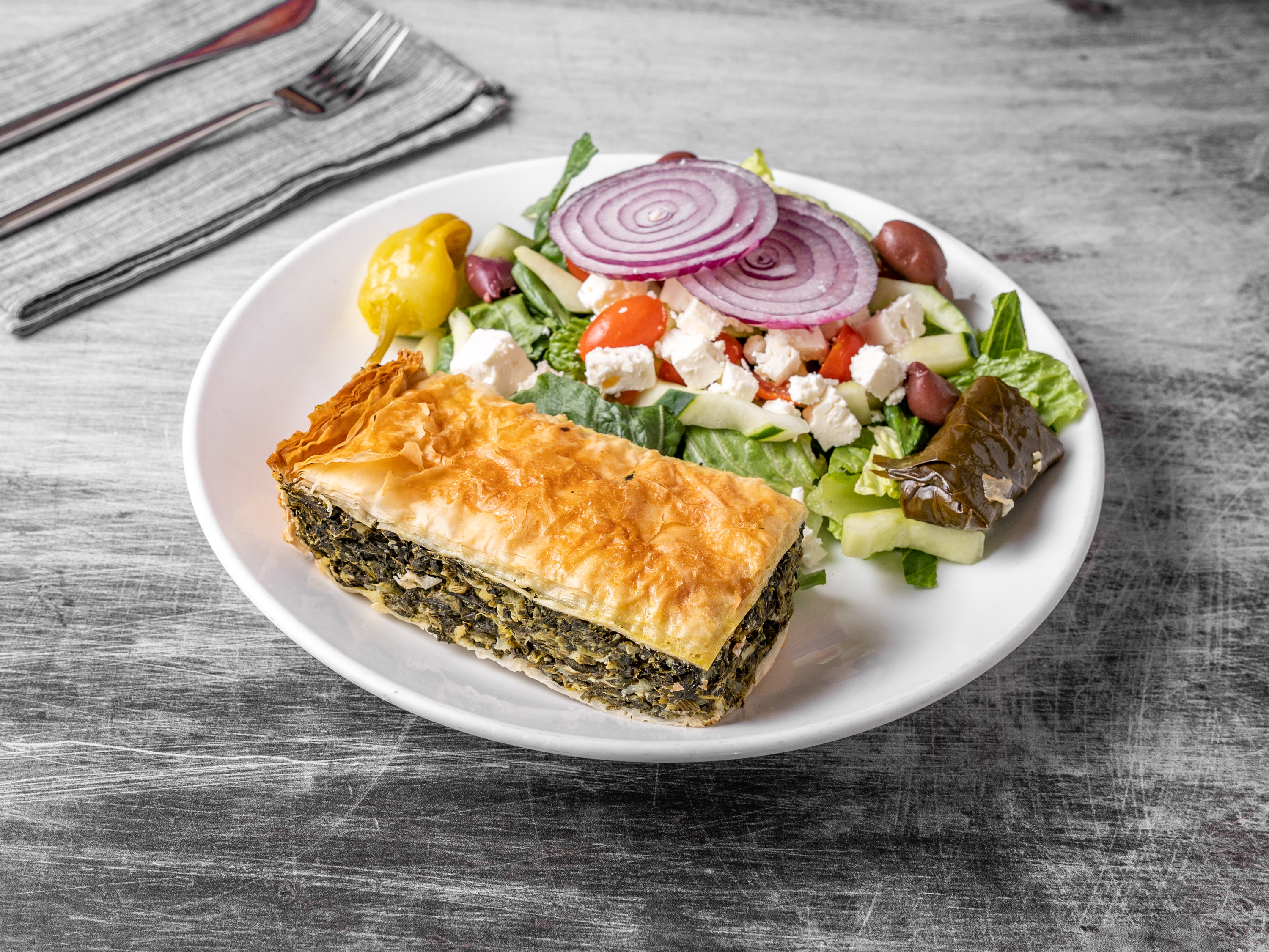 Order Homemade Spinach Pie food online from Ardsley Diner store, Ardsley on bringmethat.com