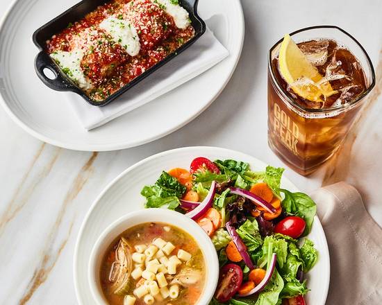 Order NEW! Lunch Trio Meatballs & Ricotta food online from Carrabba store, Troy on bringmethat.com