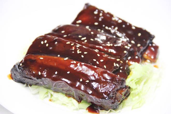 Order BBQ Pork Ribs (4) 叉烧排骨 food online from Chengdu Impression store, Chicago on bringmethat.com