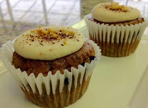 Order Loaded Monkey Cupcake food online from Unrefined Bakery store, Dallas on bringmethat.com