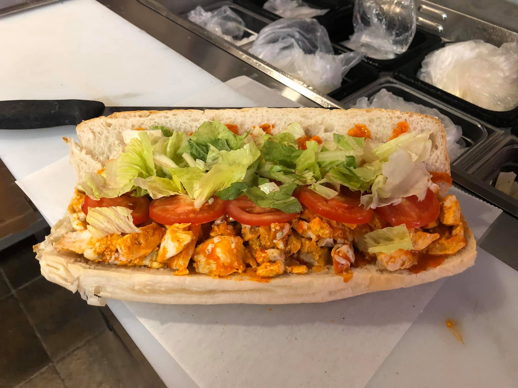Order Buffalo Chicken Grinder - 6" food online from Barb's Pizza store, Cromwell on bringmethat.com