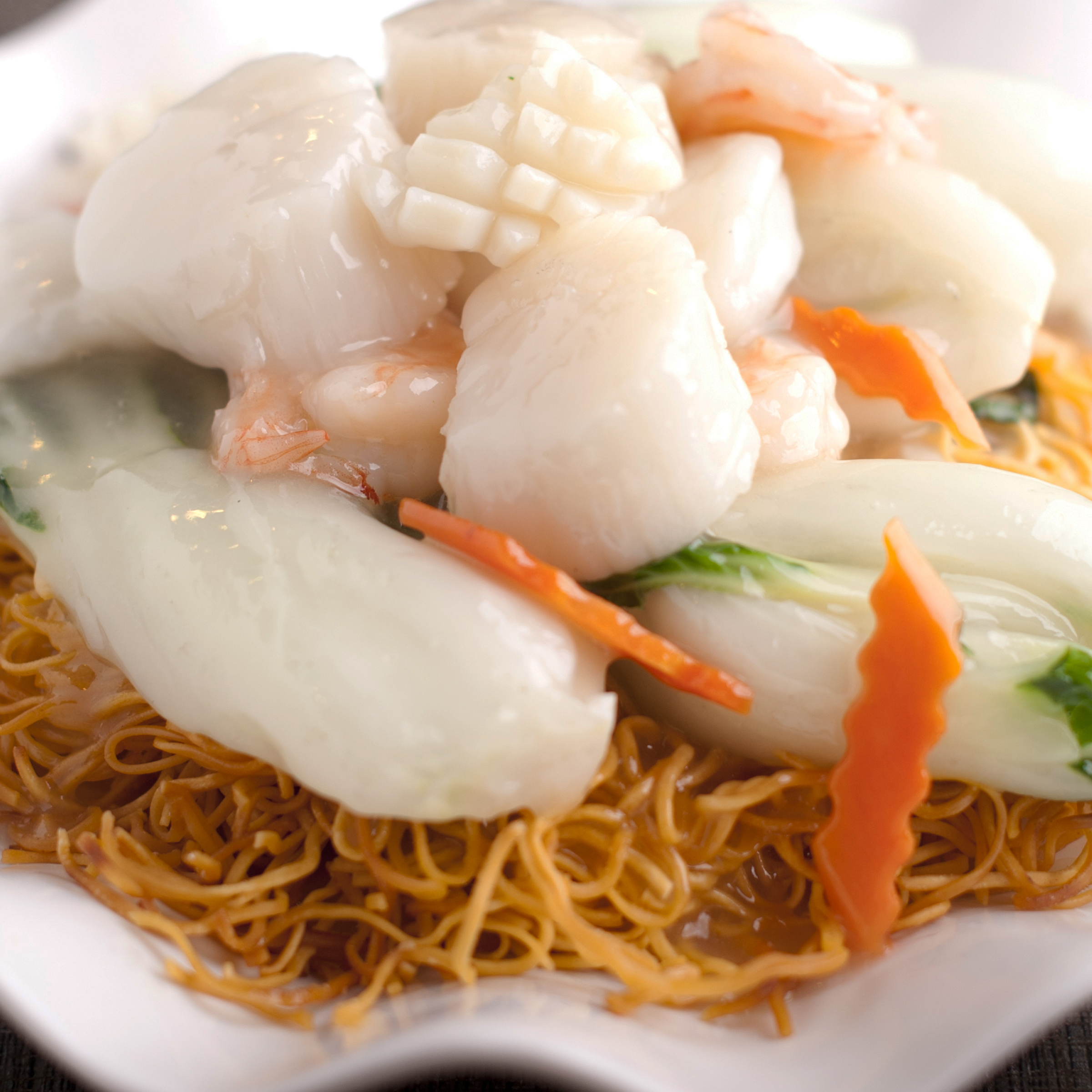 Order Seafood Pan Fried Noodle food online from New Sun Hong Kong Restaurant store, San Francisco on bringmethat.com