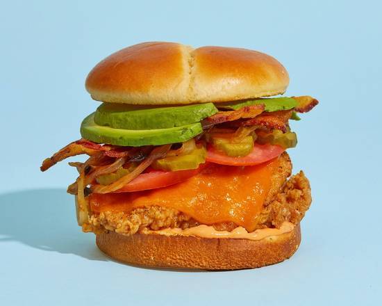 Order Fried Chicken Bacon Sandwich food online from Fry Me A River store, Chicago on bringmethat.com