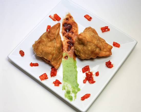 Order Samosa (3 pcs) food online from Sapphire Indian Restaurant store, Brooklyn on bringmethat.com