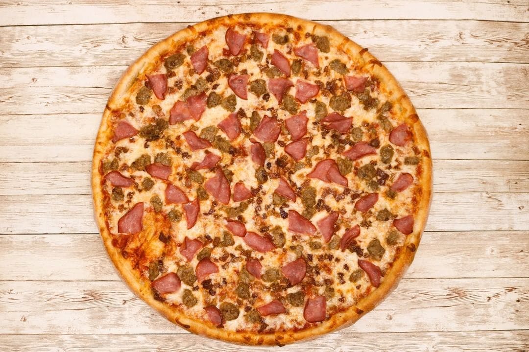 Order Meat Lovers Pizza - Small 12" (6 Slices) food online from Villa Pizza store, Fairview on bringmethat.com