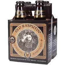 Order North Coast Old Rasputin Russian Imperial Stout Beer 4 Pack Bottle food online from Mirage Wine & Liquor store, Palm Springs on bringmethat.com