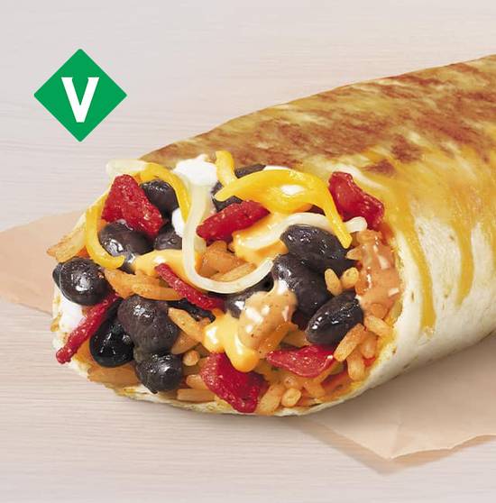 Order Double Black Bean Grilled Cheese Burrito food online from Taco Bell store, West Monroe on bringmethat.com
