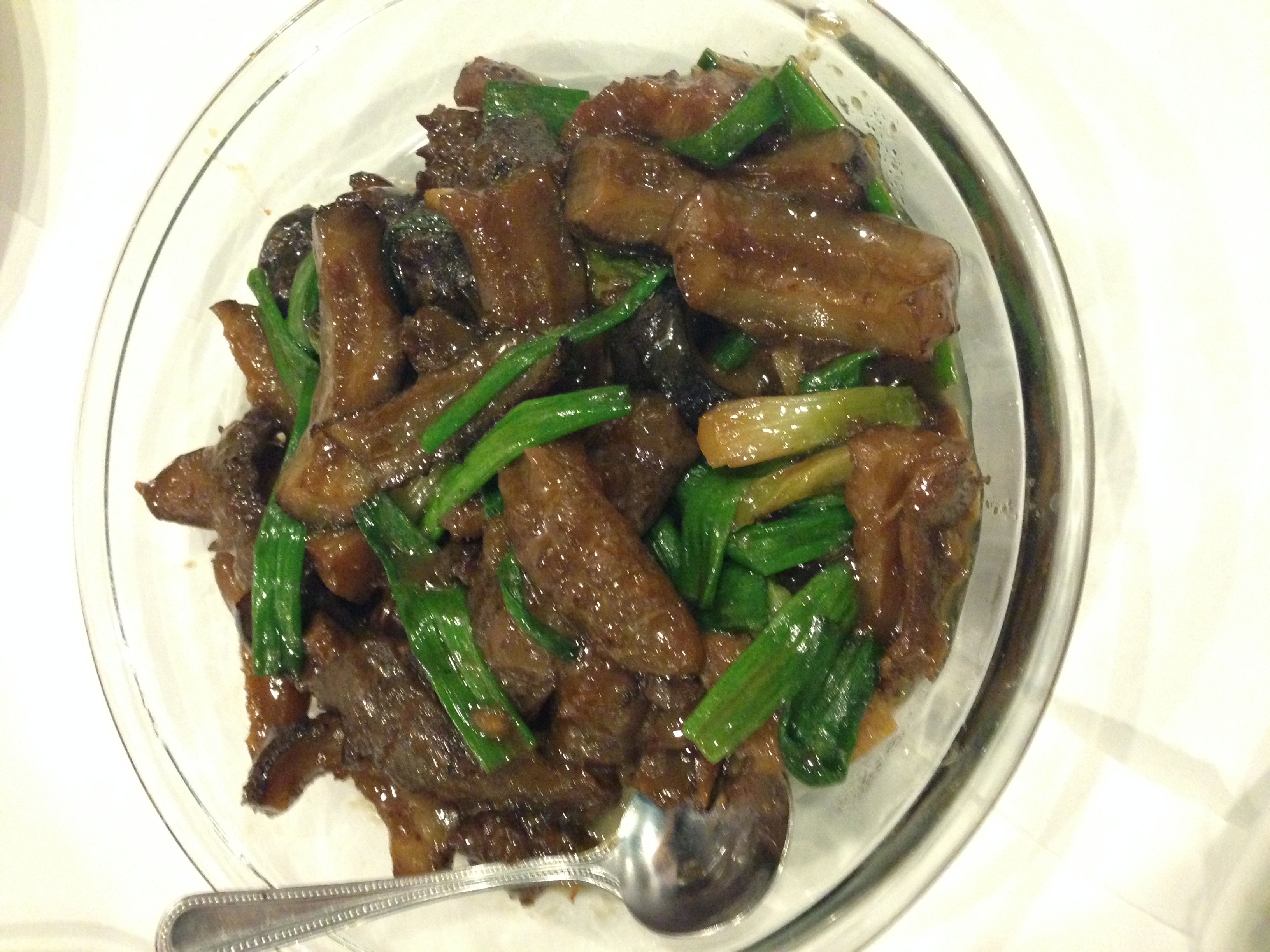 Order 502. Scallion Sea Cucumber food online from Northern City store, Chicago on bringmethat.com