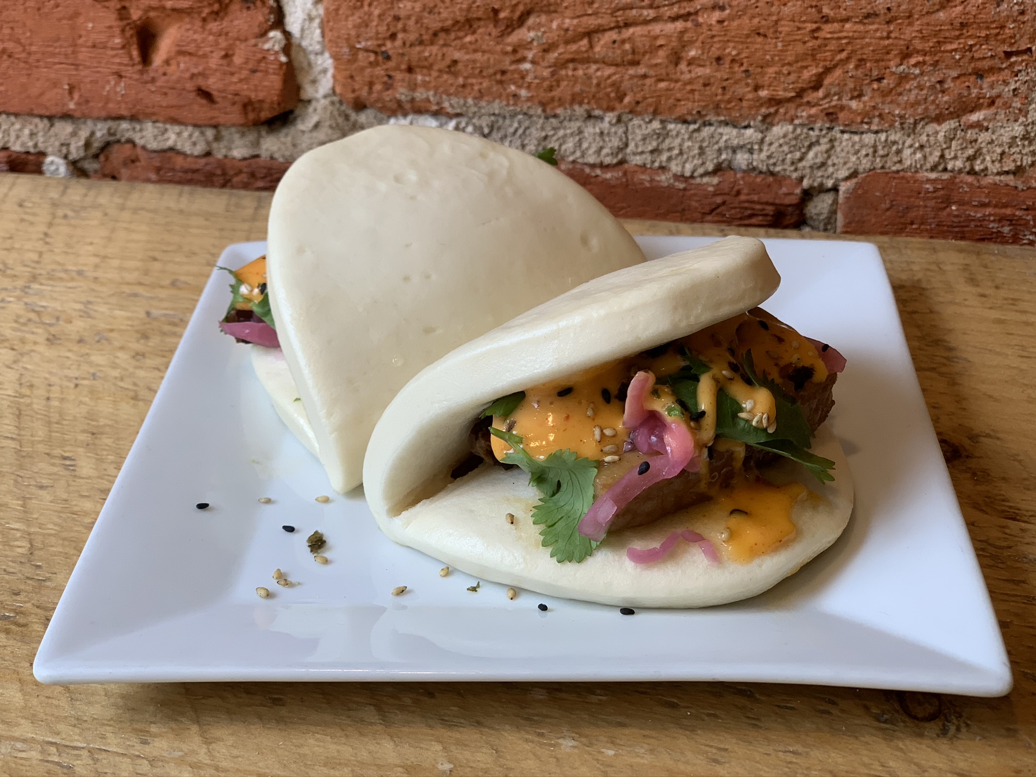 Order Pork Belly Bao Buns food online from Uncommon Ramen store, Phoenixville on bringmethat.com