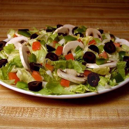 Order MrJim's Garden Salad (Half) food online from Mr. Jim Pizza store, The Colony on bringmethat.com