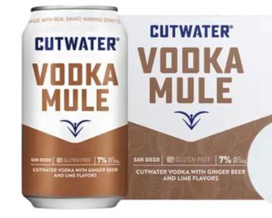 Order Cut Water Vodka Mule, 4pk 12oz ready to drink (7.0% ABV) food online from Cold Spring Liquor store, Liberty Hill on bringmethat.com