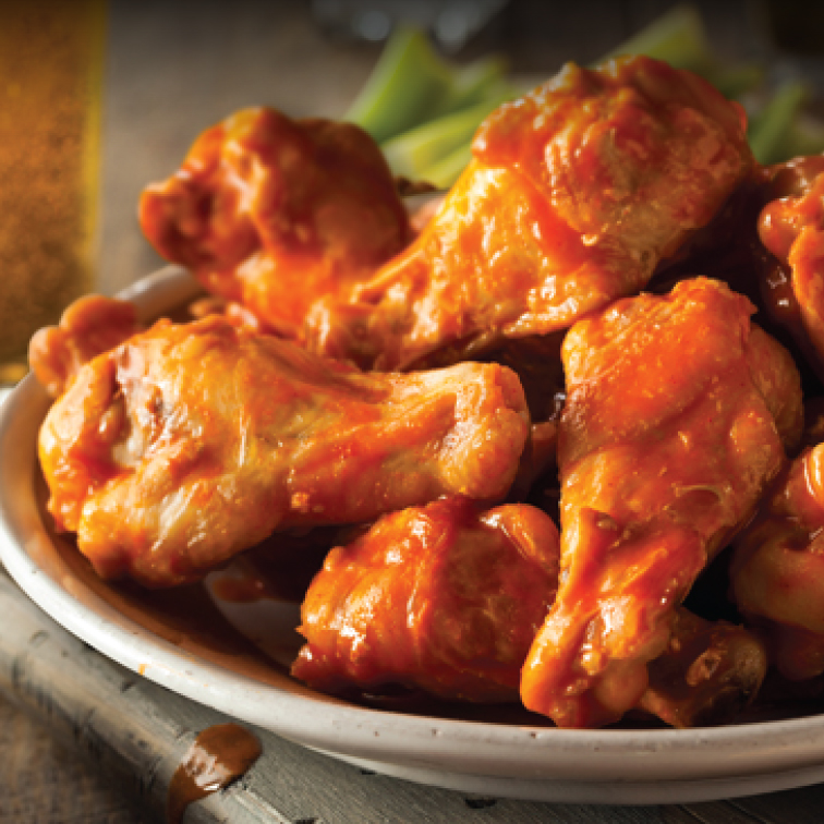 Order Hand-Sauced Chicken Wings food online from Noble Roman Craft Pizza & Pub store, Lafayette on bringmethat.com