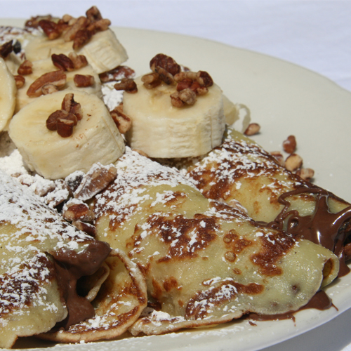 Order Nutty Banana Crepes food online from Original Pancake House store, Oak Forest on bringmethat.com