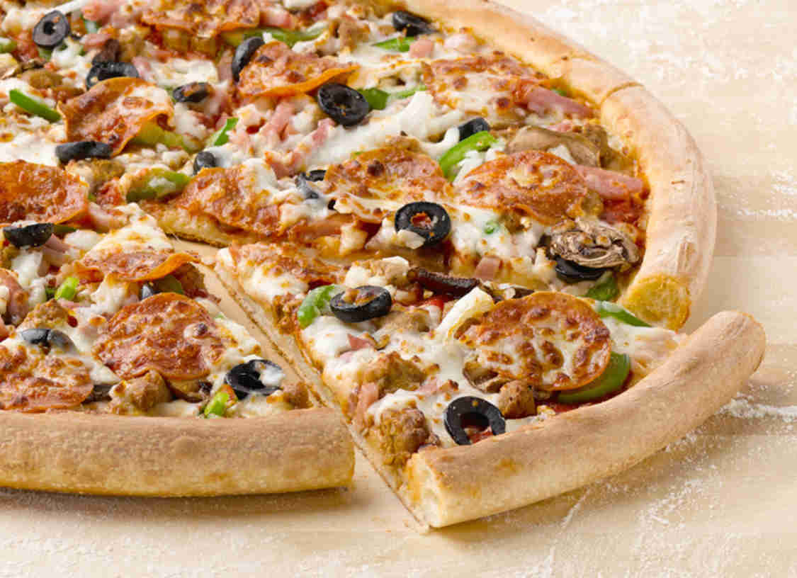 Order The Works Pizza food online from Papa John's Pizza store, Phoenix on bringmethat.com