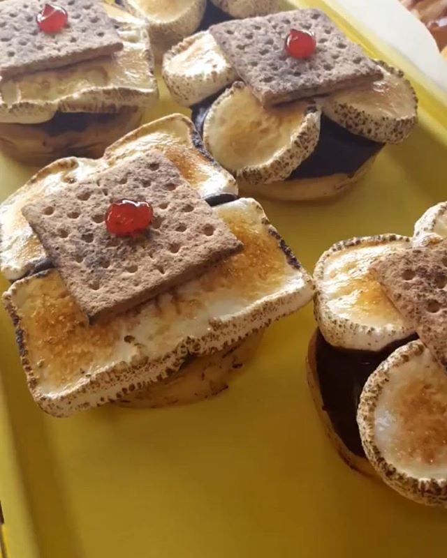 Order S'mores Donut food online from Jaram's Donuts store, Dallas on bringmethat.com