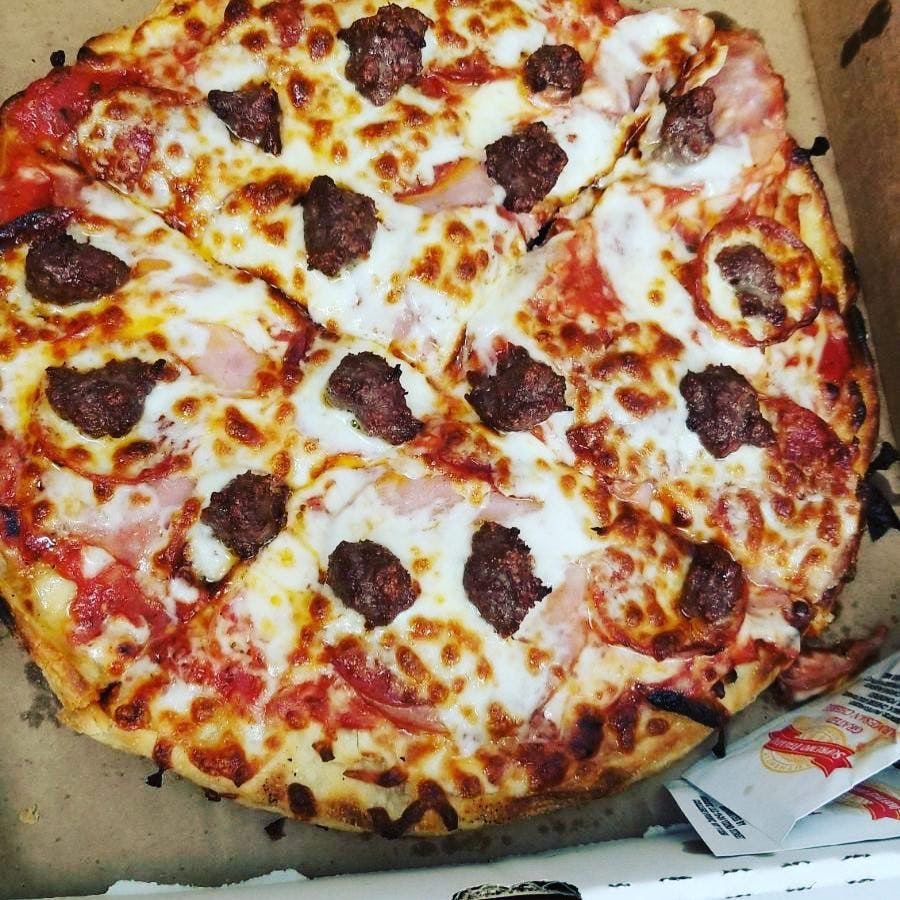 Order Meat Lover's Pizza - Personal 10'' food online from Chicago Pizza & Pasta store, St Charles on bringmethat.com