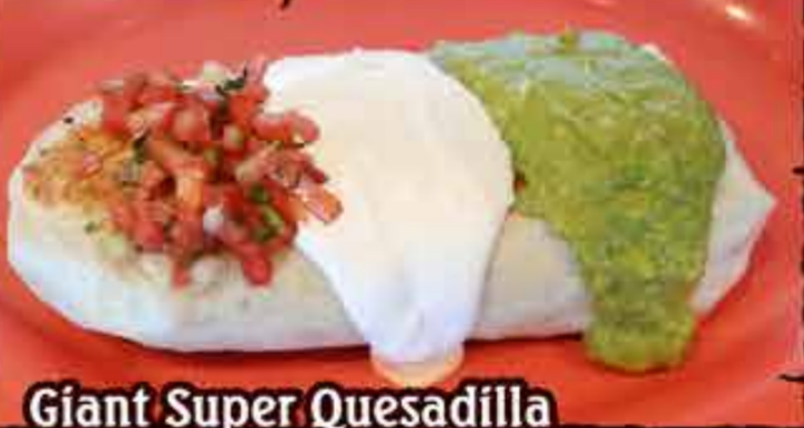 Order Giant Quesadilla food online from Taqueria Alonzo store, Albany on bringmethat.com