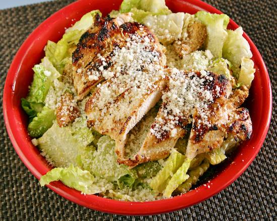 Order Caesar with Grilled Chicken food online from Barnaby Cafe store, Houston on bringmethat.com